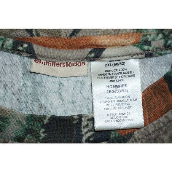 Outfitters Ridge Camo Muscle Tee 2XL – Realtree Style Sleeveless Pocket Tank - Picture 3 of 3